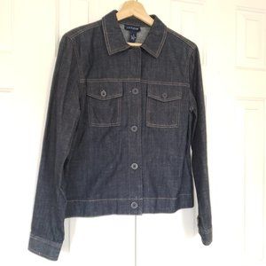 Ann Taylor NWT Jean Jacket! 100% Cotton - Dark Wash